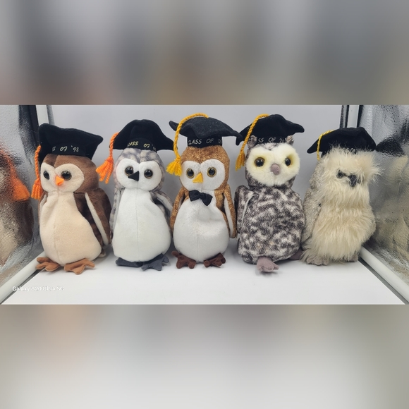 ty beanie babies lot of 7 Class Of Owls. 02, 03 not pictured - Picture 1 of 1